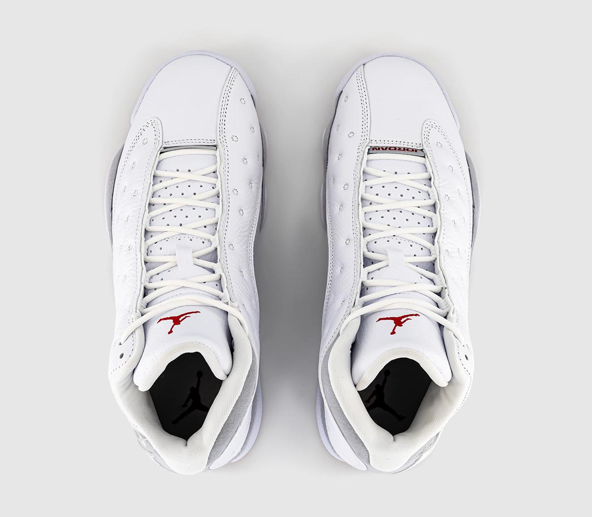 JordanAir Jordan 13 Trainers White True Red Wolf Grey