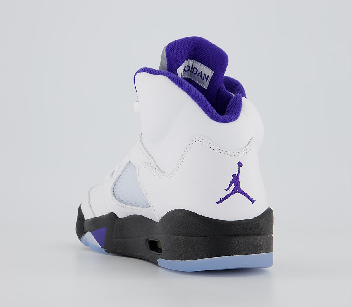 JordanAir Jordan 5 TrainersWhte Dark Concord Black