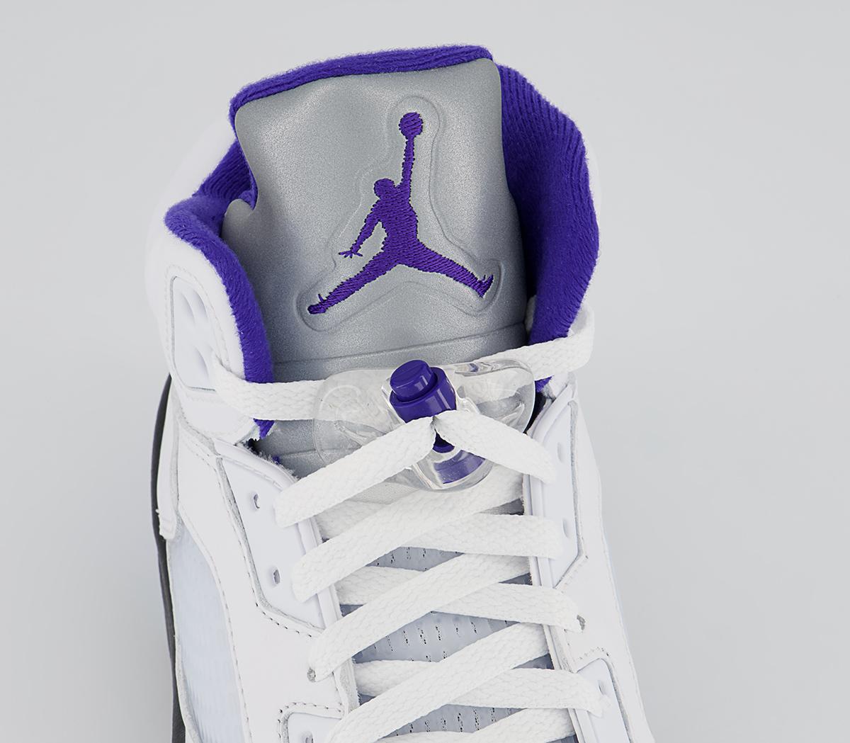 JordanAir Jordan 5 TrainersWhte Dark Concord Black