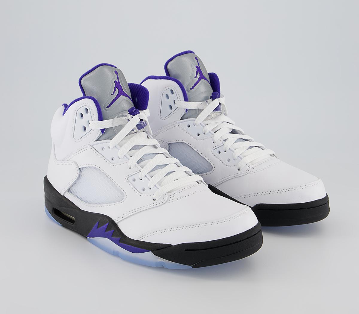 JordanAir Jordan 5 TrainersWhte Dark Concord Black