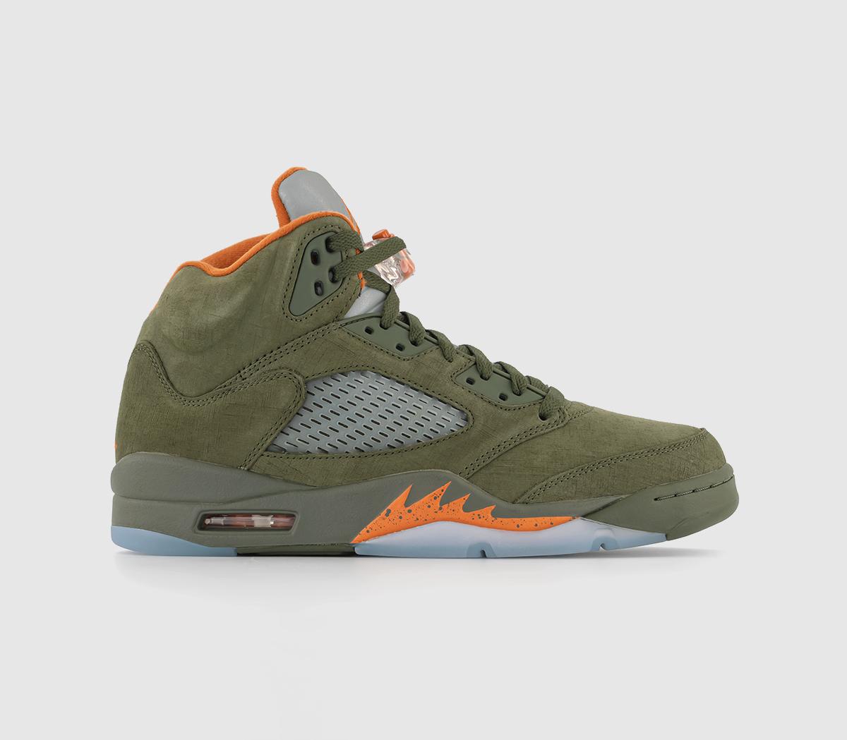 Olive green jordans mens on sale