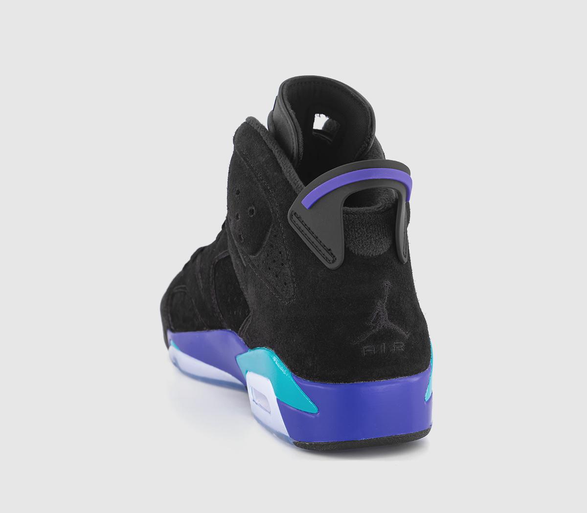 JordanAir Jordan 6 TrainersBlack Bright Concord Aquatone
