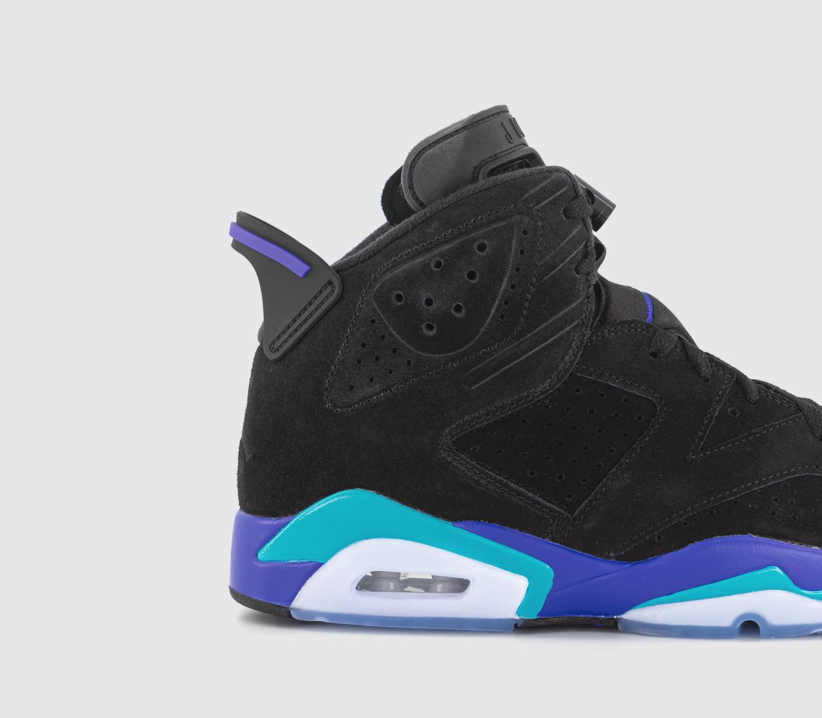 JordanAir Jordan 6 TrainersBlack Bright Concord Aquatone