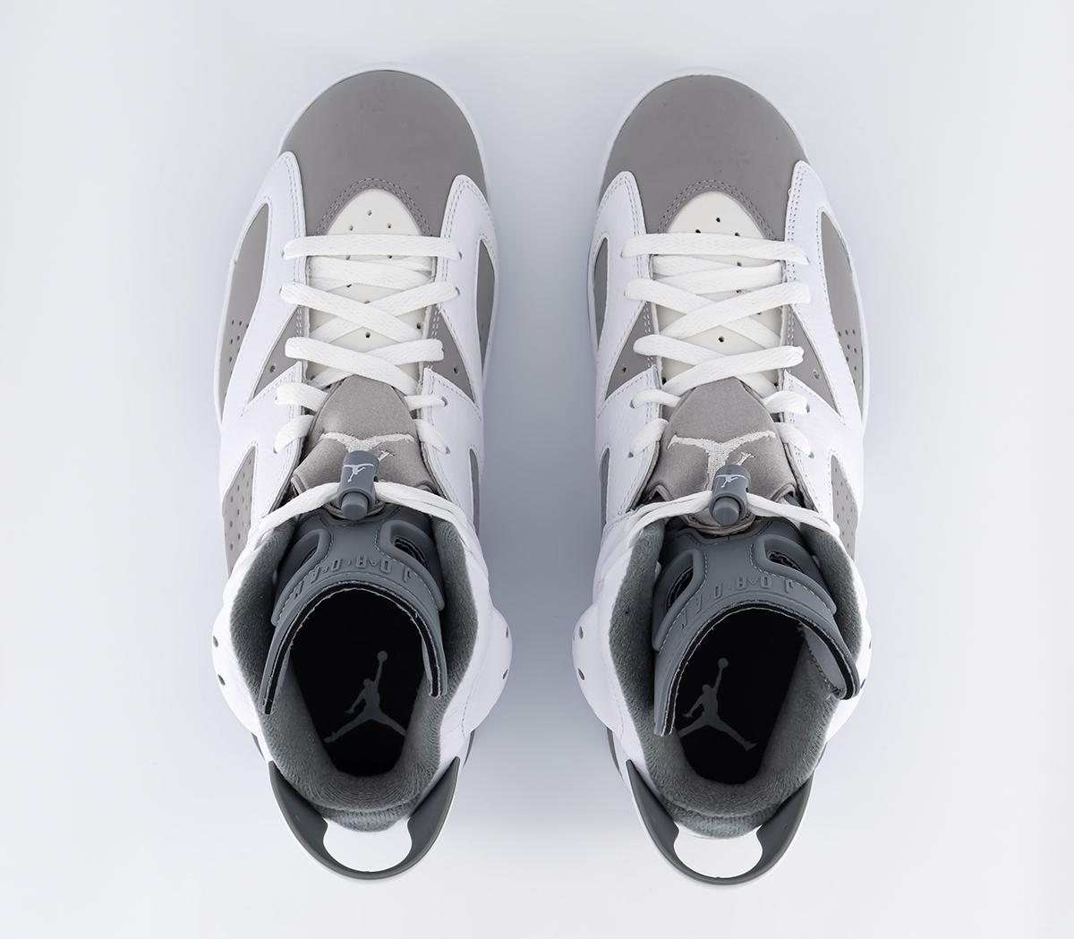 JordanAir Jordan 6 Trainers White Medium Grey Cool Grey