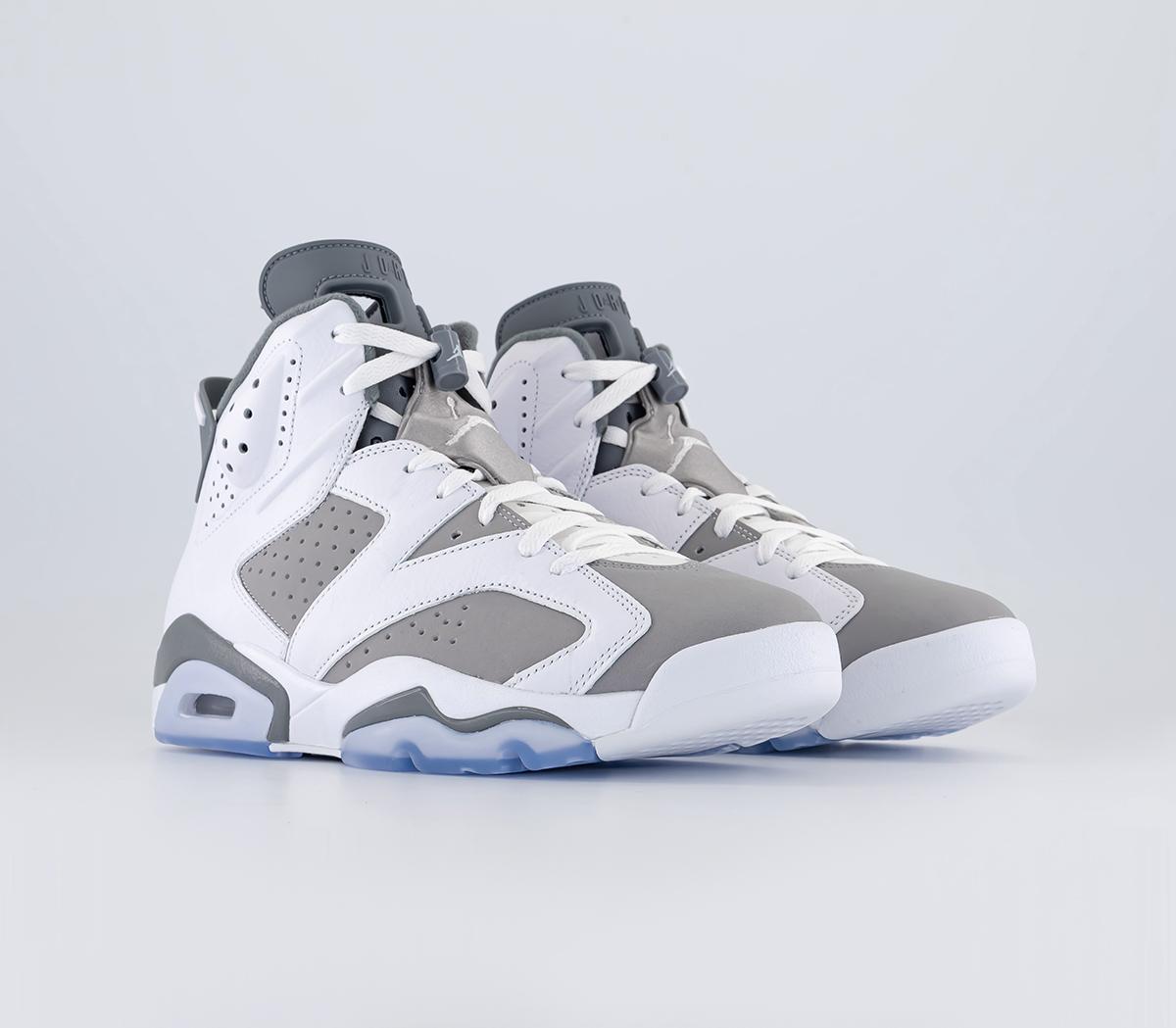 JordanAir Jordan 6 Trainers White Medium Grey Cool Grey