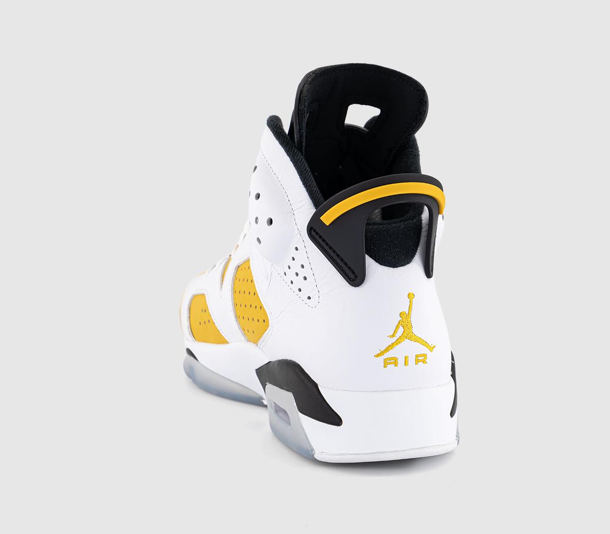 JordanAir Jordan 6 TrainersWhite Yellow Ochre Black