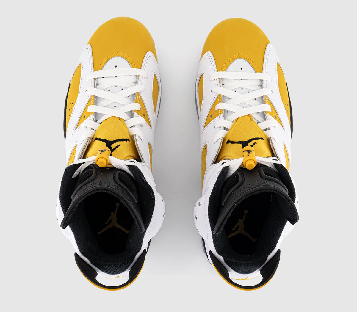 JordanAir Jordan 6 TrainersWhite Yellow Ochre Black