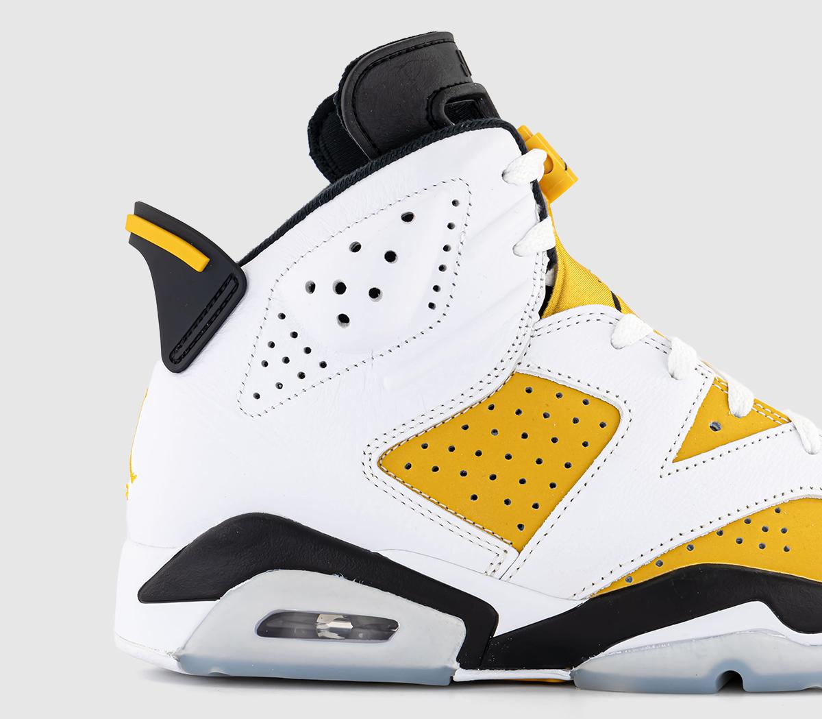JordanAir Jordan 6 TrainersWhite Yellow Ochre Black