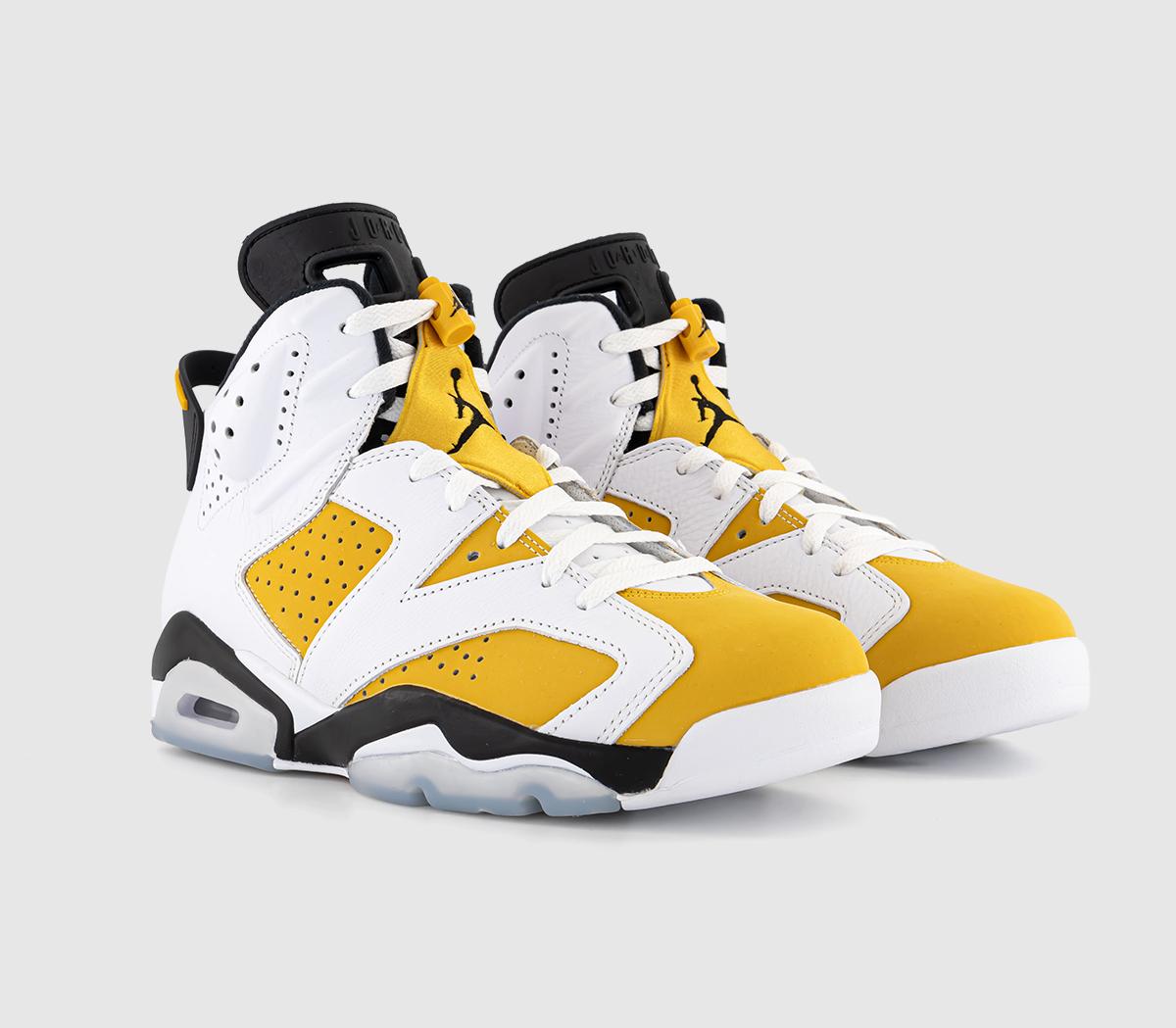 JordanAir Jordan 6 TrainersWhite Yellow Ochre Black