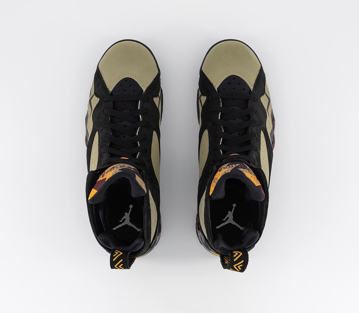 JordanAir Jordan 7 TrainersBlack Cherrywood Red Neutral Olive