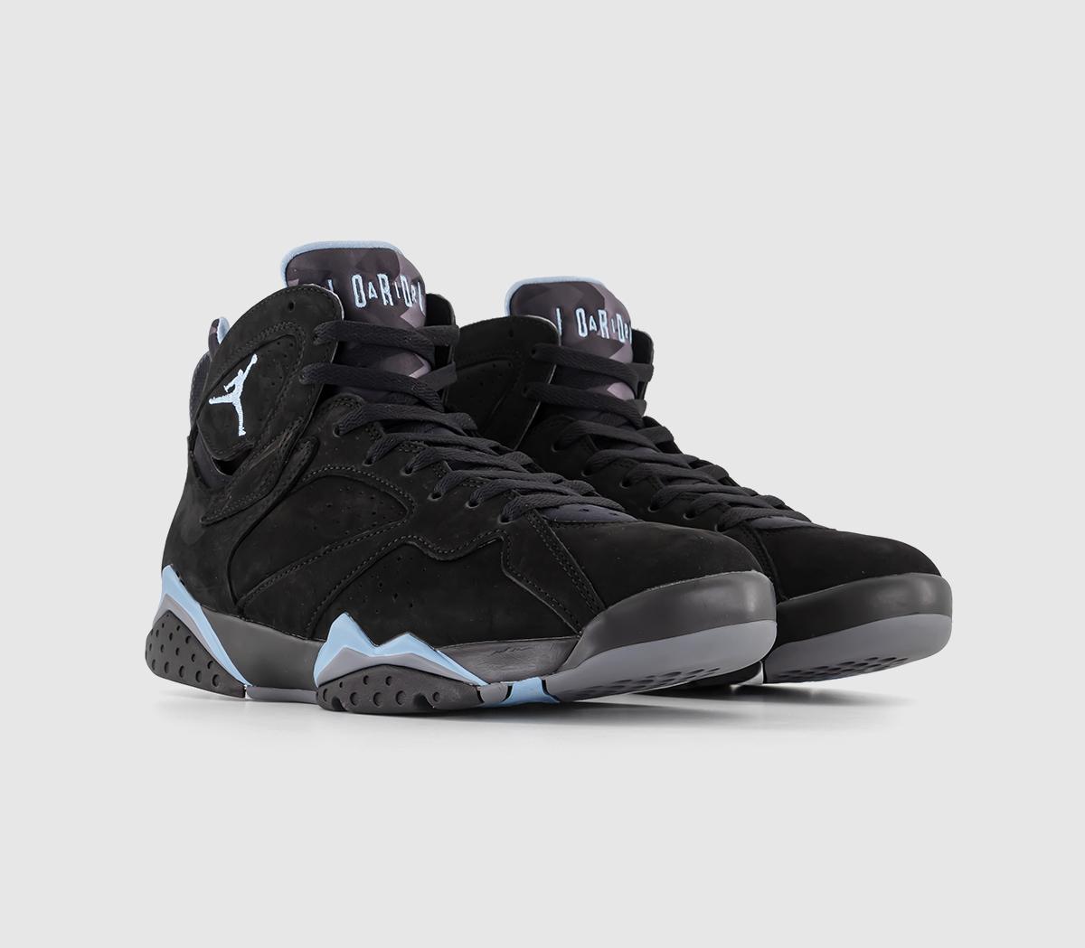 Jordan Air Jordan 7 Trainers Black Chambray Light Graphite White - Men 