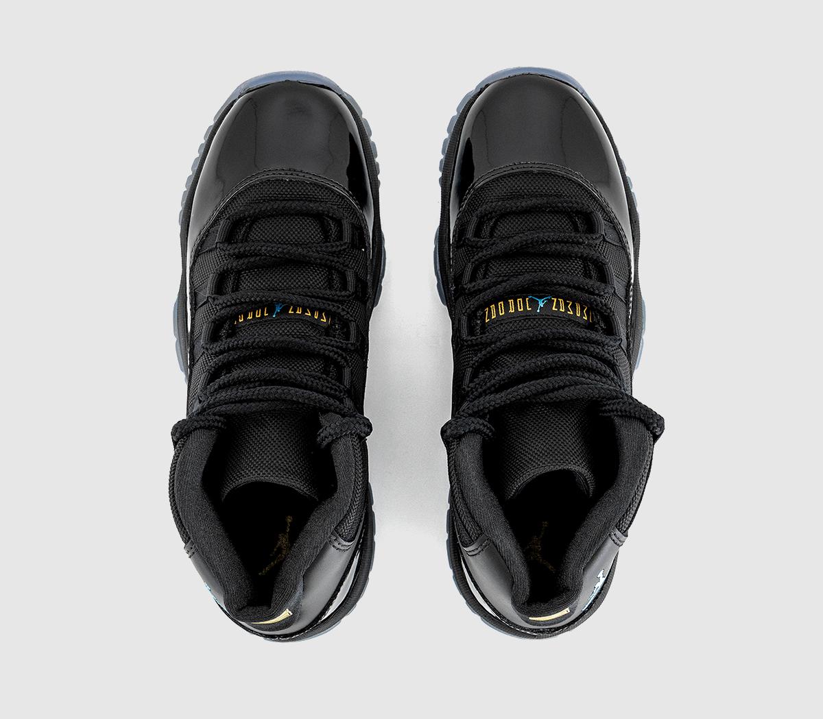 JordanJordan 11 Grade School TrainersBlack Gamma Blue Black Varsity Maize