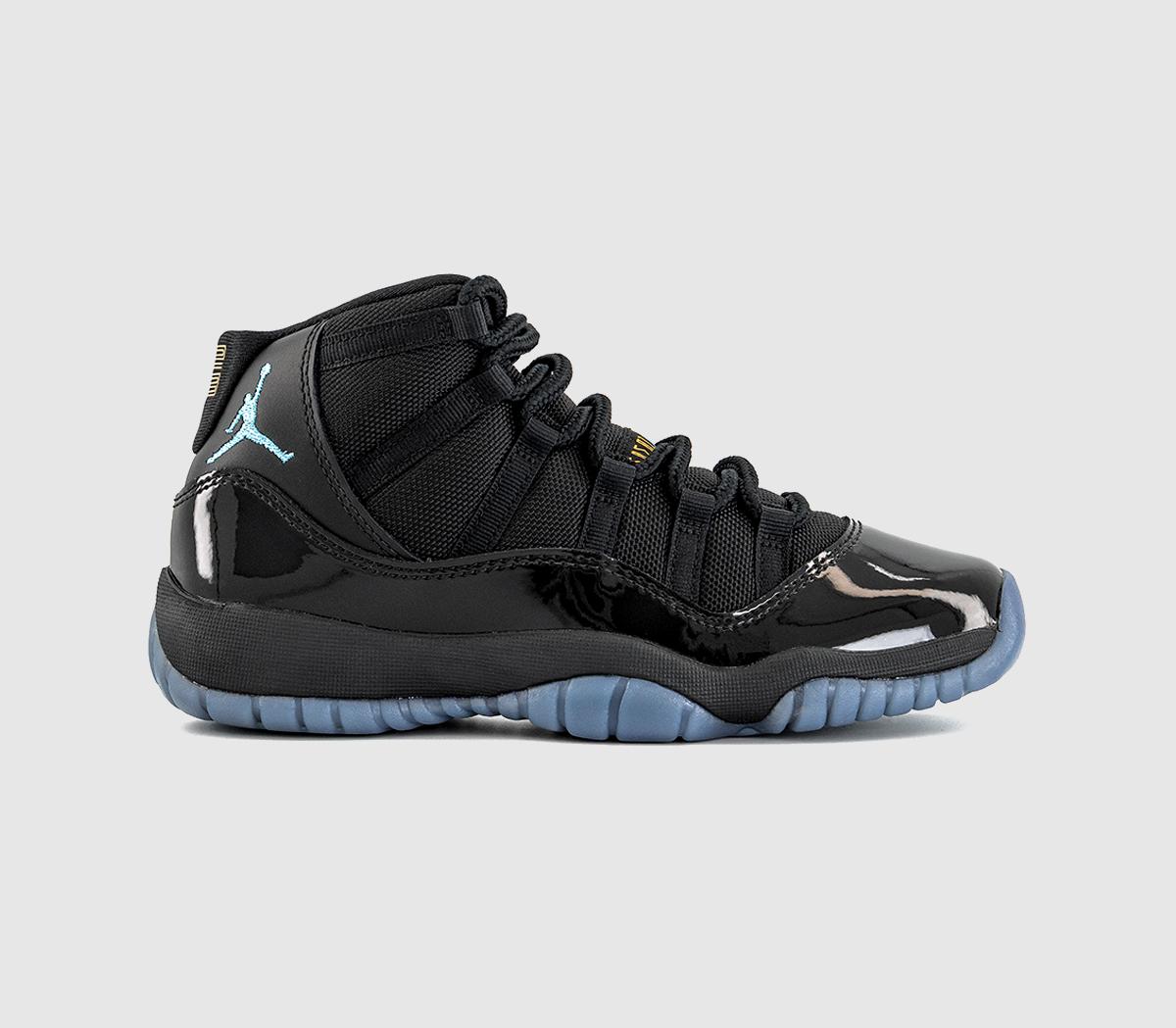 JordanJordan 11 Grade School TrainersBlack Gamma Blue Black Varsity Maize