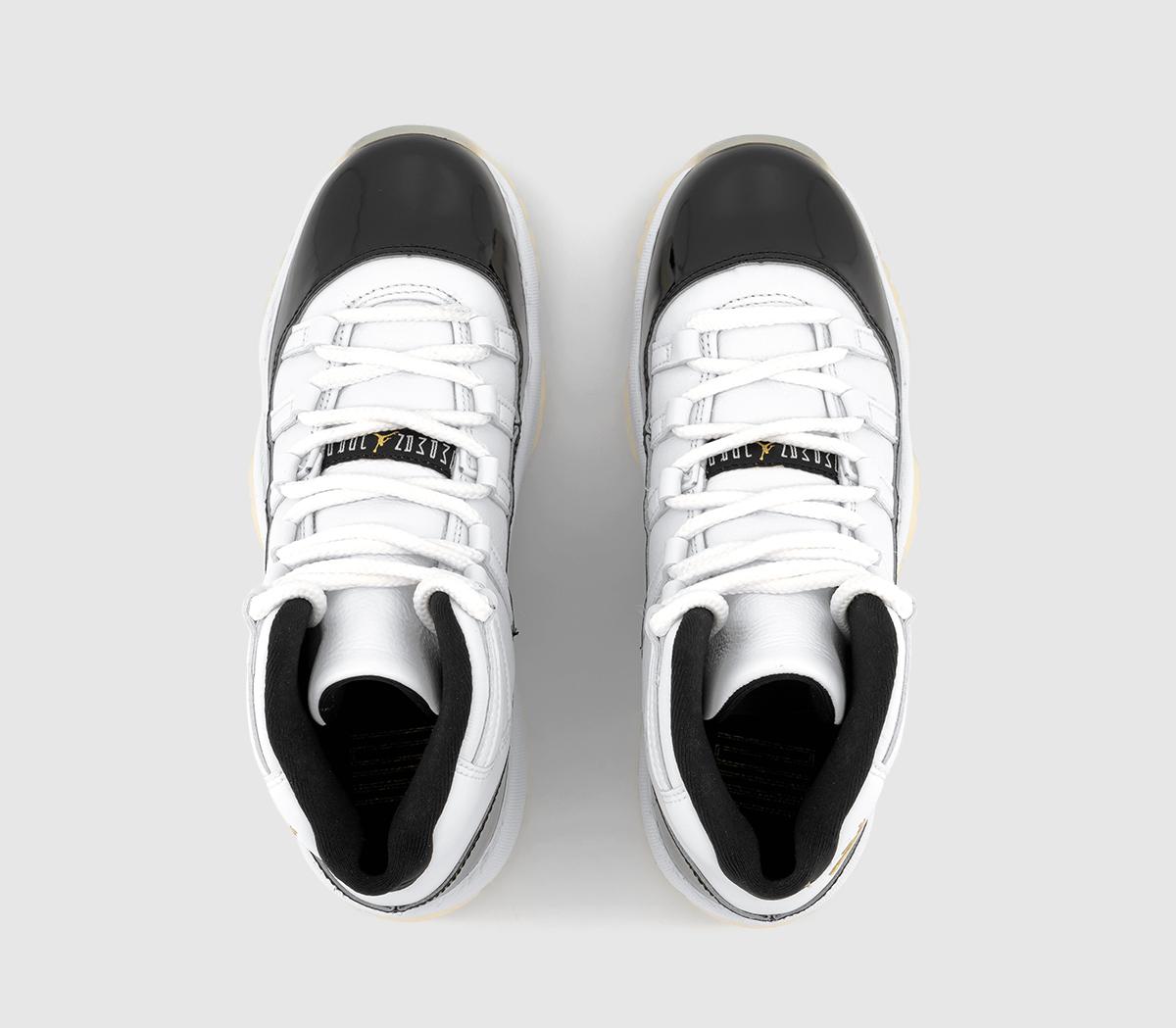 JordanJordan 11 GS TrainersWhite Metallic Gold Black