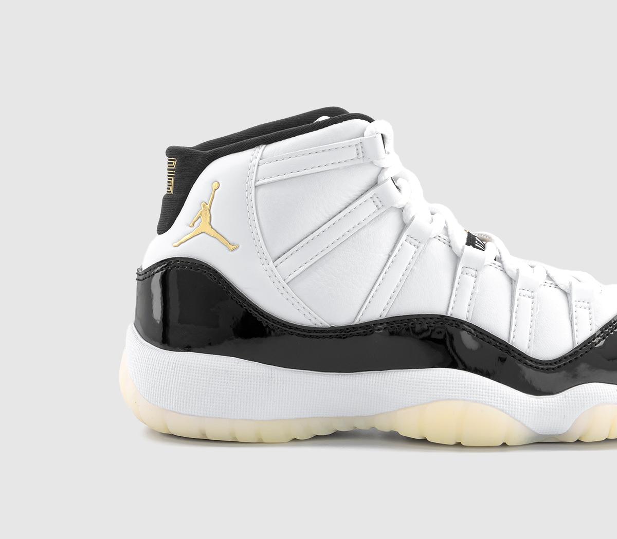JordanJordan 11 GS TrainersWhite Metallic Gold Black