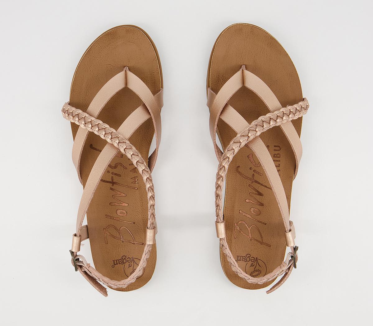 Blowfish Malibu Mallorca Braid Sandals Blowfish Malibu Mallorca Braid Sandals Rose Gold