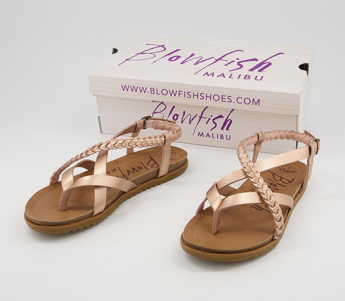 Blowfish Malibu Mallorca Braid Sandals Blowfish Malibu Mallorca Braid Sandals Rose Gold