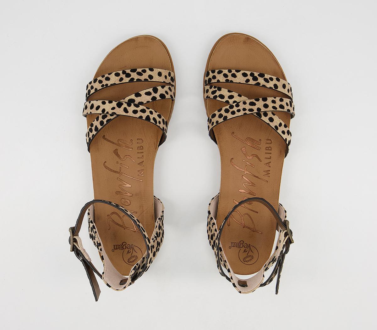 Blowfish Malibu Maylie Sandals Sand Leopard - Women’s Sandals