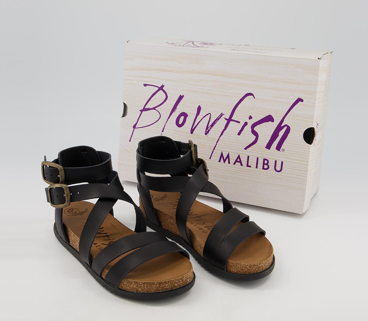 Blowfish Malibu Sandalo Isabel Con Plateau E Cinturino Con Fibbia - Nero, Taglia 37