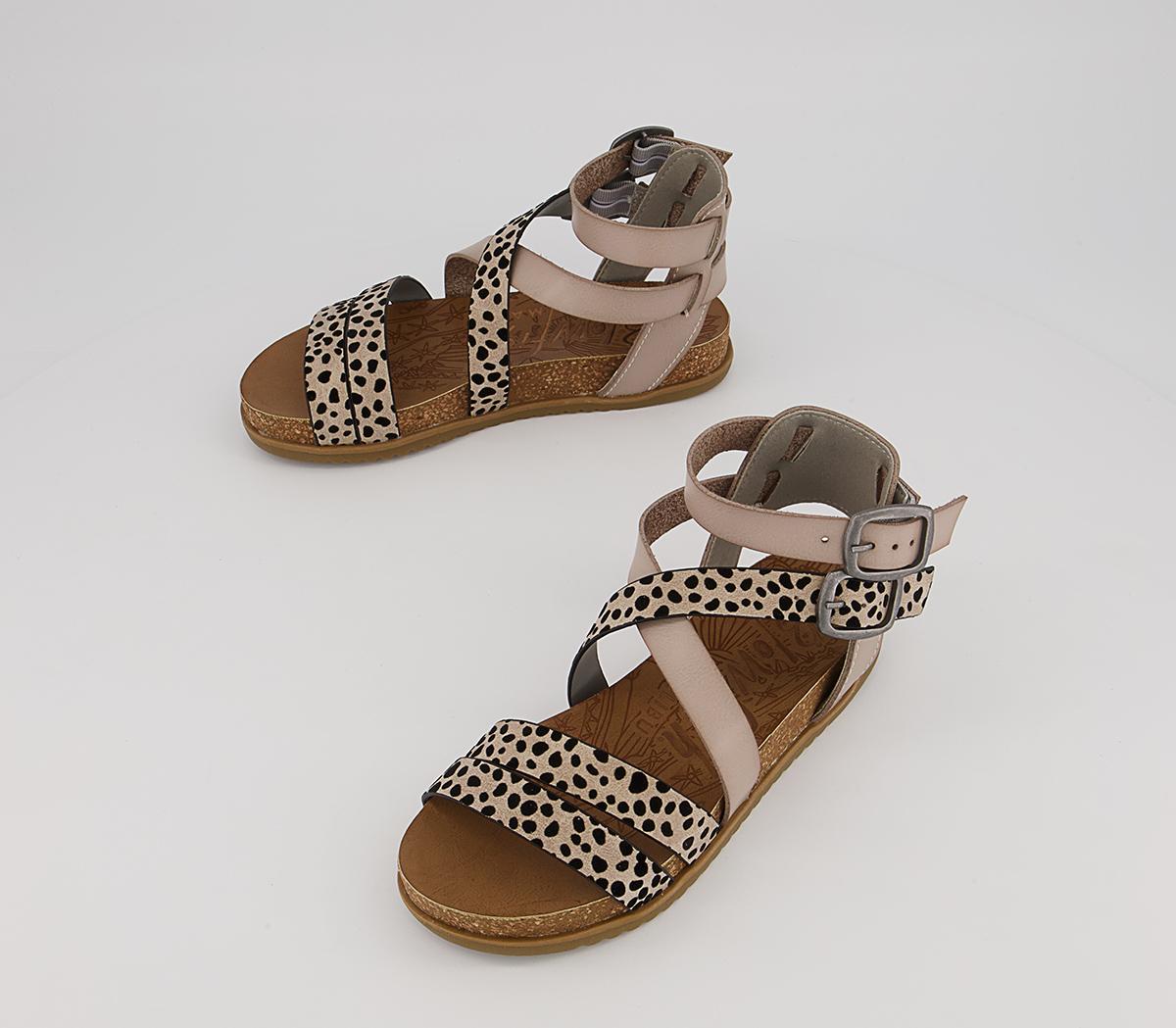 Blowfish Malibu Fandie Sandals Whitesands Pixie Leopard - Women’s Sandals