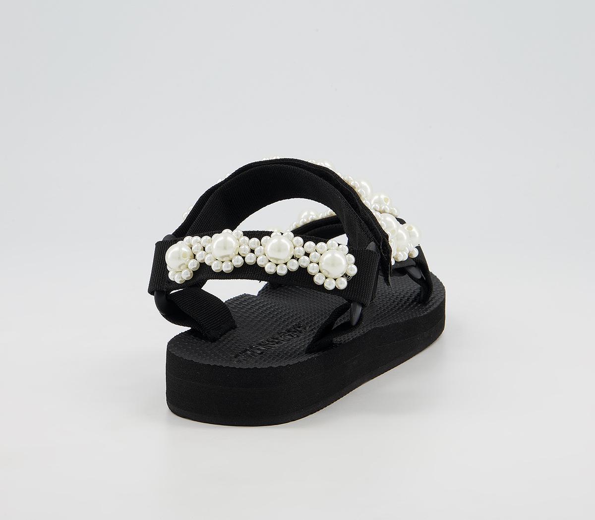 Arizona LoveTrekky Pearl SandalsBlack White Pearl