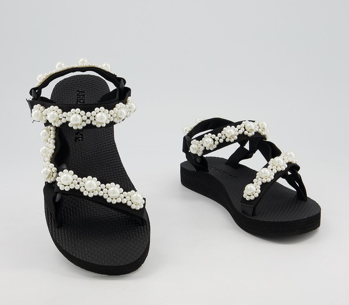 Arizona LoveTrekky Pearl SandalsBlack White Pearl