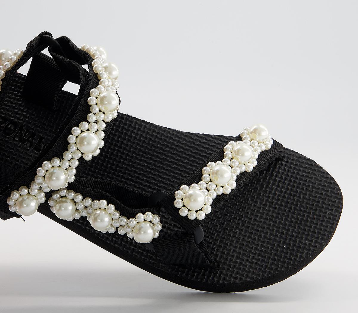 Arizona LoveTrekky Pearl SandalsBlack White Pearl