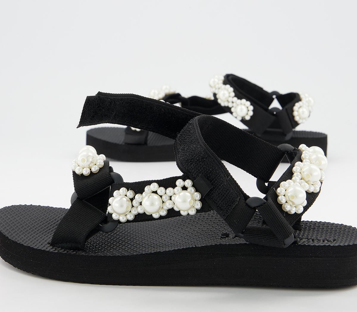 Arizona LoveTrekky Pearl SandalsBlack White Pearl