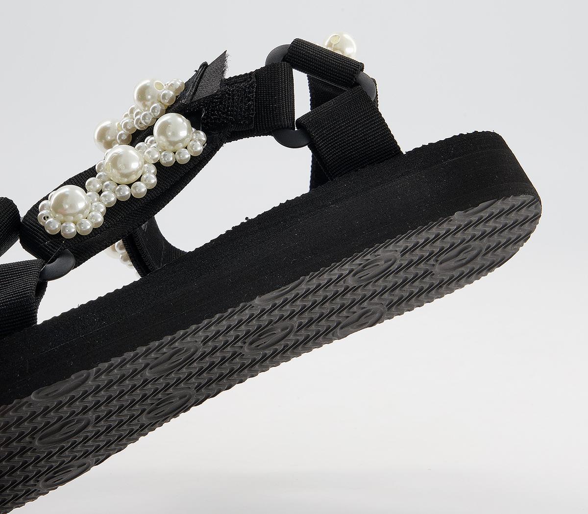 Arizona LoveTrekky Pearl SandalsBlack White Pearl