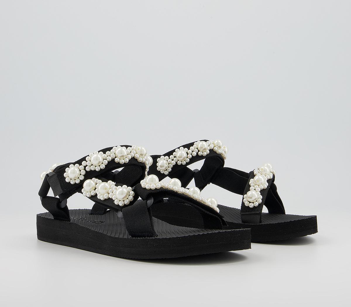 Arizona LoveTrekky Pearl SandalsBlack White Pearl