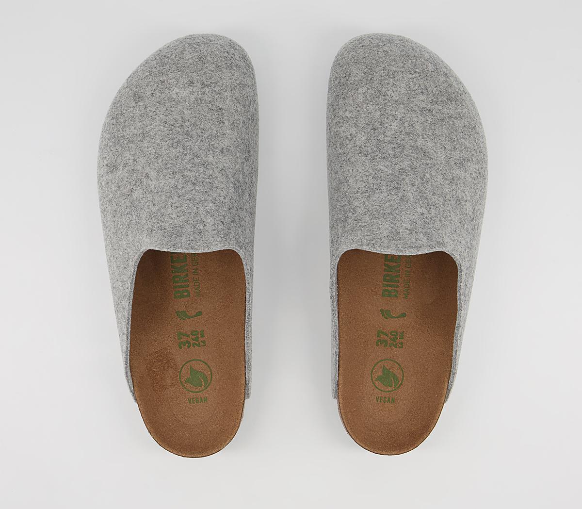 BIRKENSTOCK Amsterdam Vegan Clogs BIRKENSTOCK Amsterdam Vegan Clogs Light Grey
