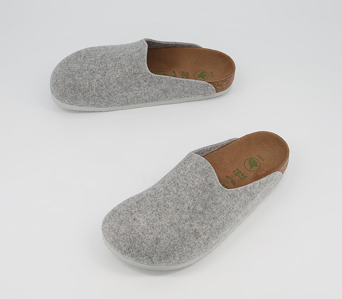 BIRKENSTOCK Amsterdam Vegan Clogs BIRKENSTOCK Amsterdam Vegan Clogs Light Grey