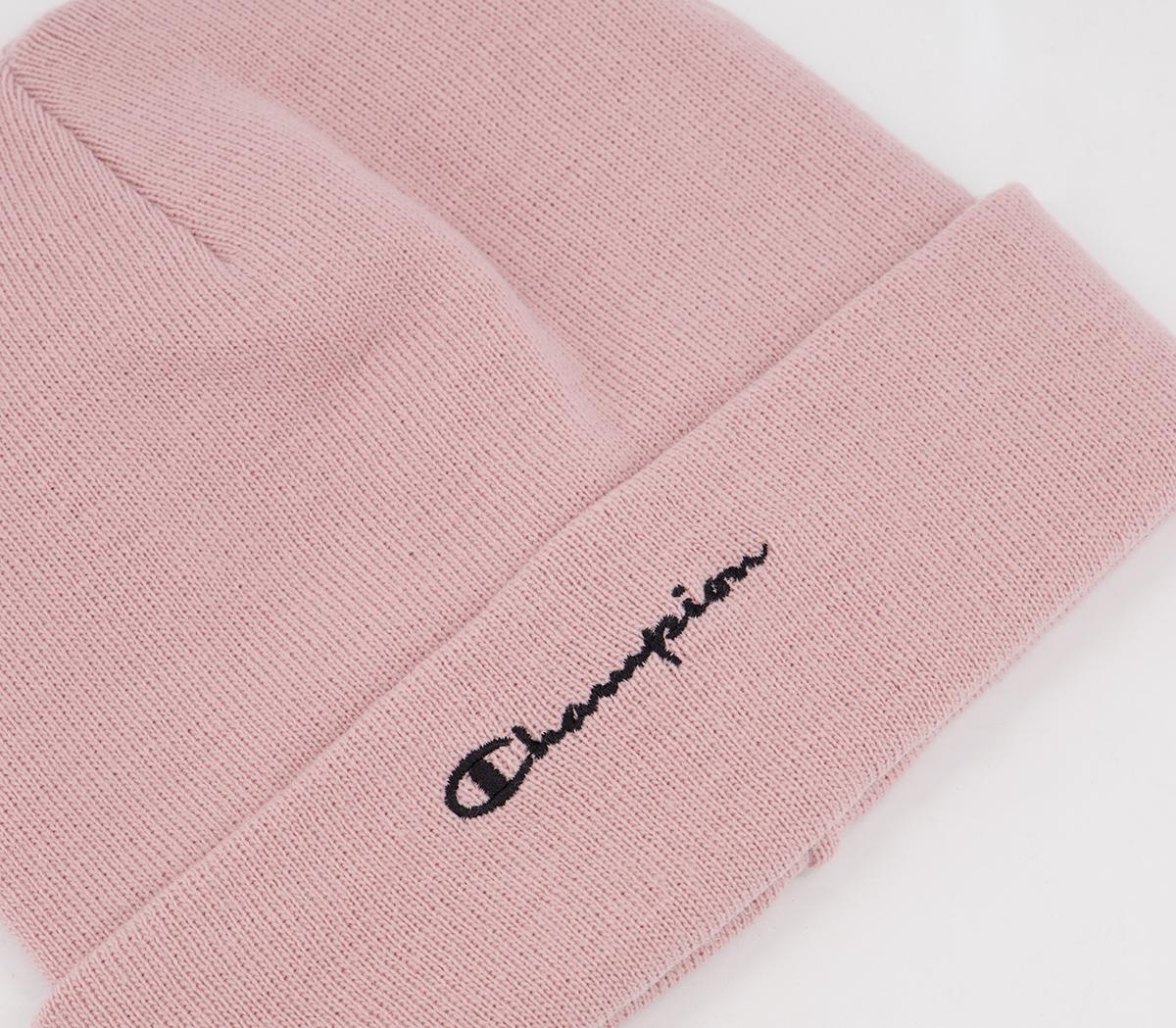 Champion Legacy Beanie Cap Script Champion Legacy Beanie Cap Script Soft Pink