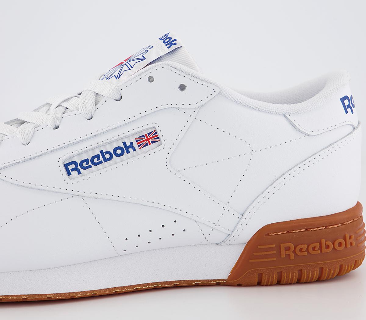 Reebok Exofit Lo Trainers Reebok Exofit Lo Trainers White Vector Red Blue