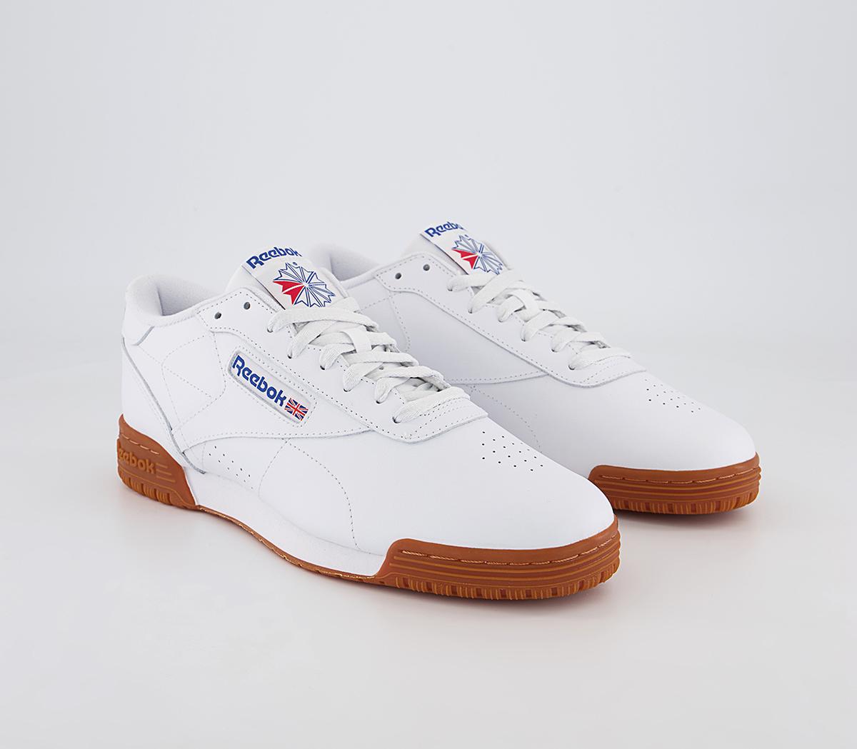 Reebok Exofit Lo Trainers White Vector Red Blue - Men's Trainers