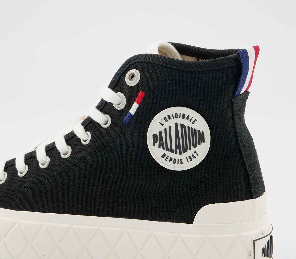 Palladium Pallace Cvs Mid Trainers Palladium Pallace Cvs Mid Trainers Black White