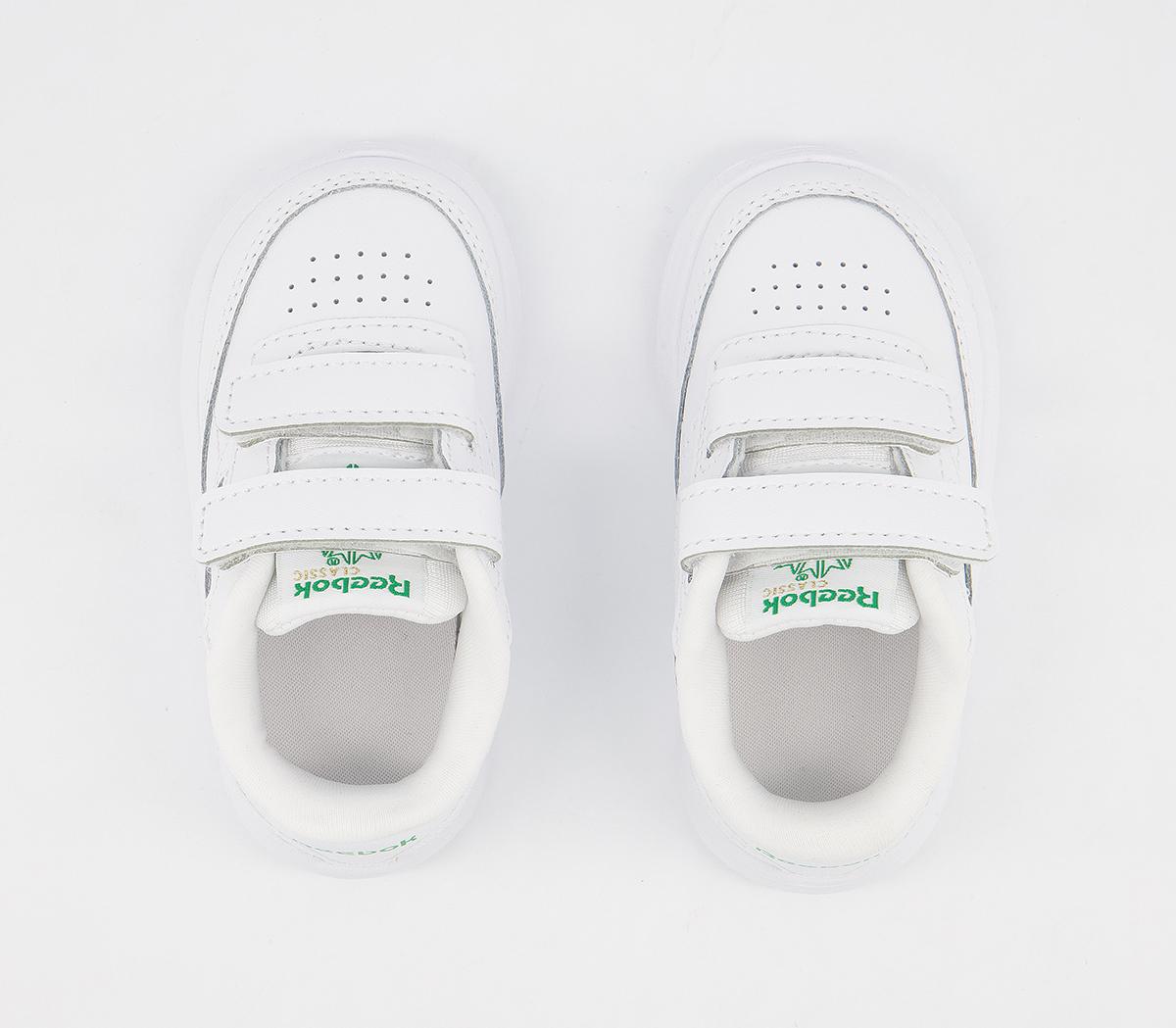 Reebok Club C 2v Infant Trainers Reebok Club C 2v Infant Trainers White Green Vector Blue