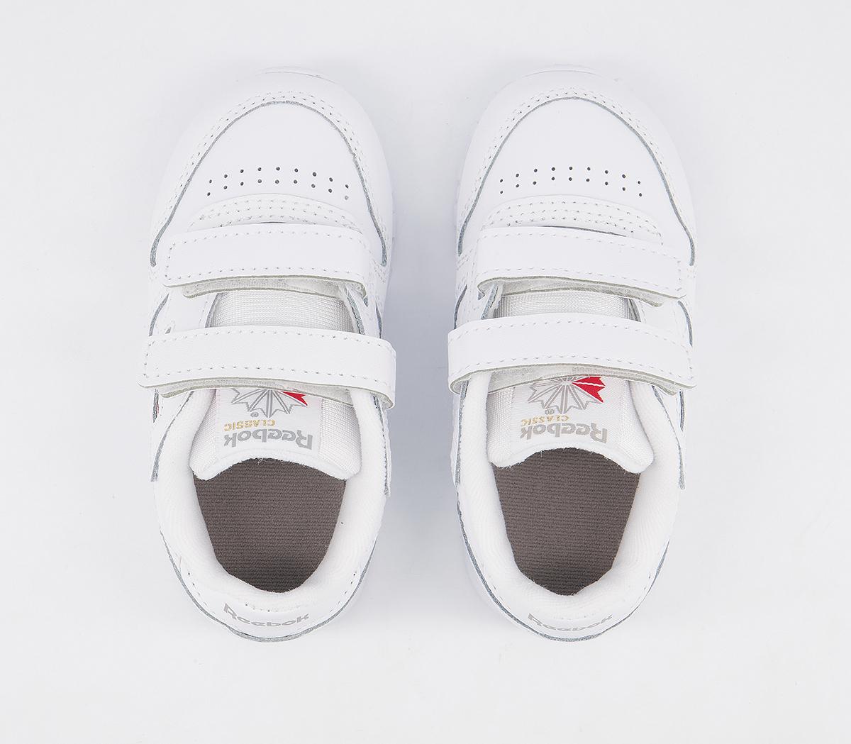 Reebok Classic Leather 2v Trainers Reebok Classic Leather 2v Trainers White Carbon Vector Blue