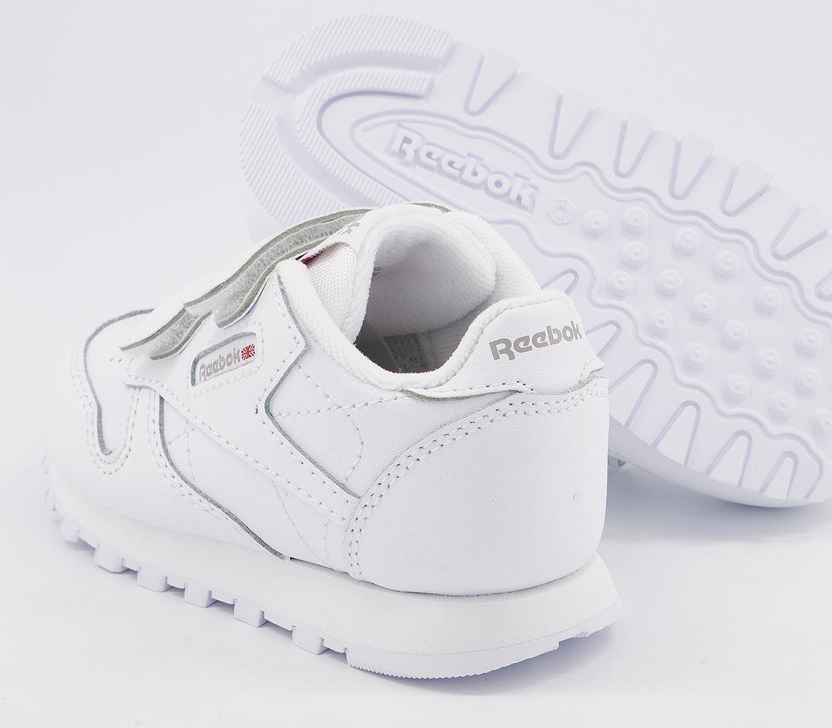 Reebok Classic Leather 2v Trainers White Carbon Vector Blue - Unisex