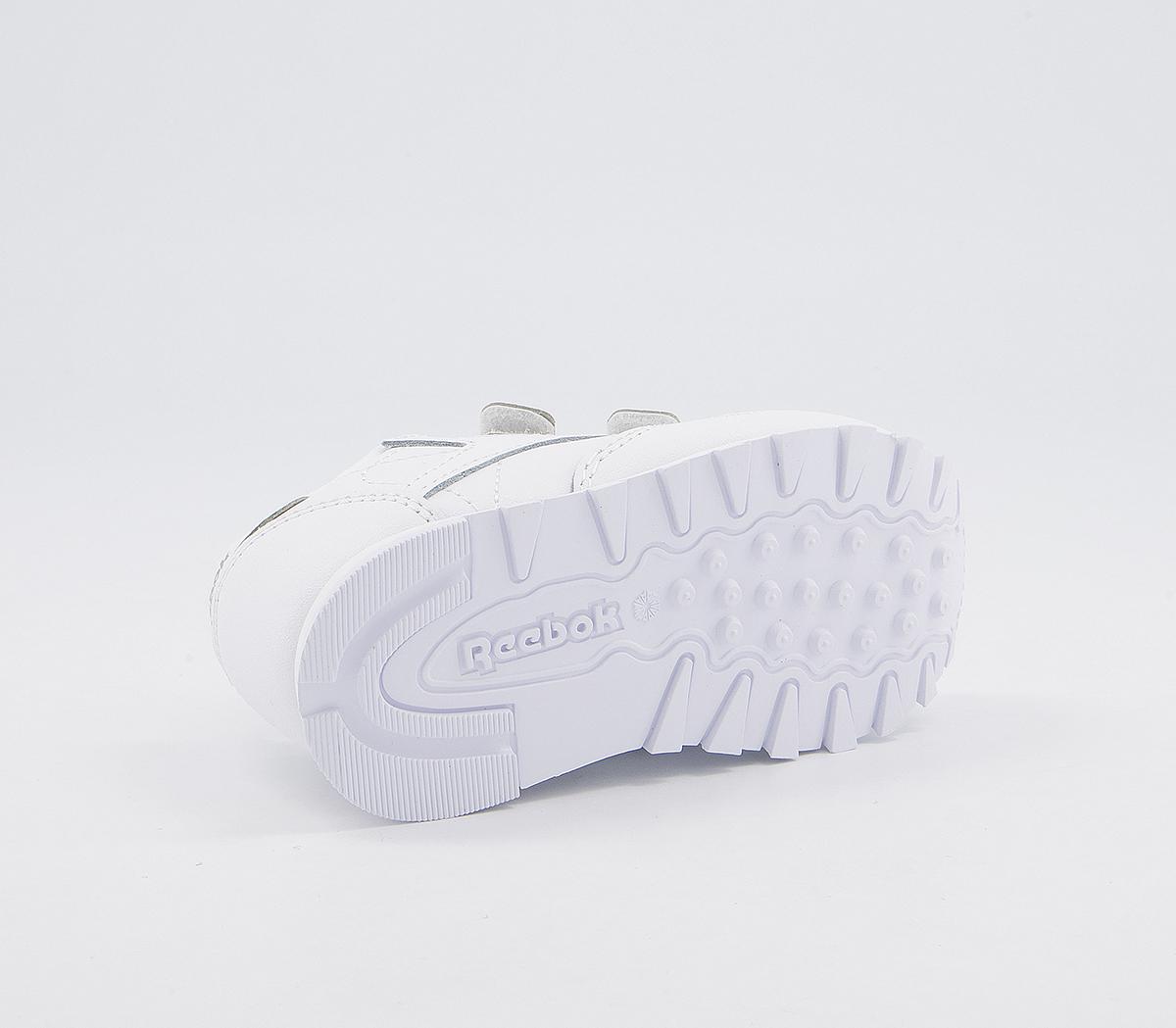 Reebok Classic Leather 2v Trainers Reebok Classic Leather 2v Trainers White Carbon Vector Blue