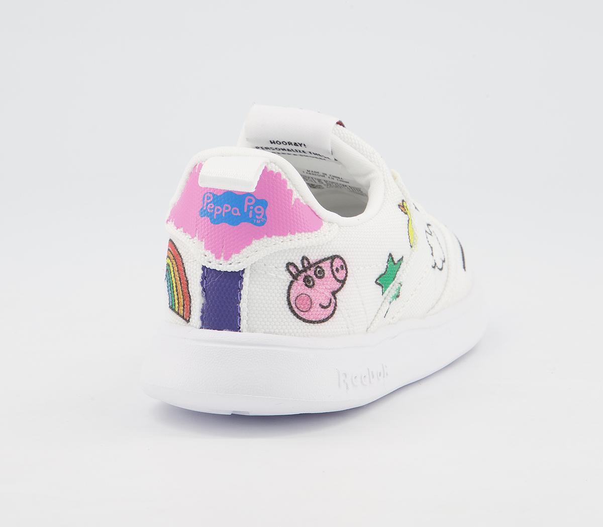 Reebok Club C Slip On III Trainers Reebok Club C Slip On III Trainers Peppa Pig White Multi