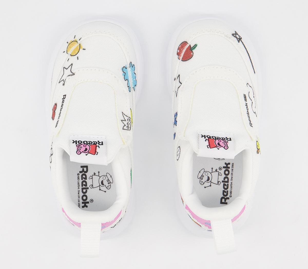 Reebok Club C Slip On III Trainers Reebok Club C Slip On III Trainers Peppa Pig White Multi