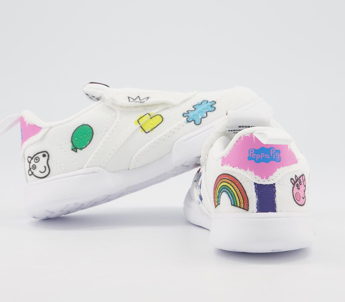Reebok Club C Slip On III Trainers Reebok Club C Slip On III Trainers Peppa Pig White Multi