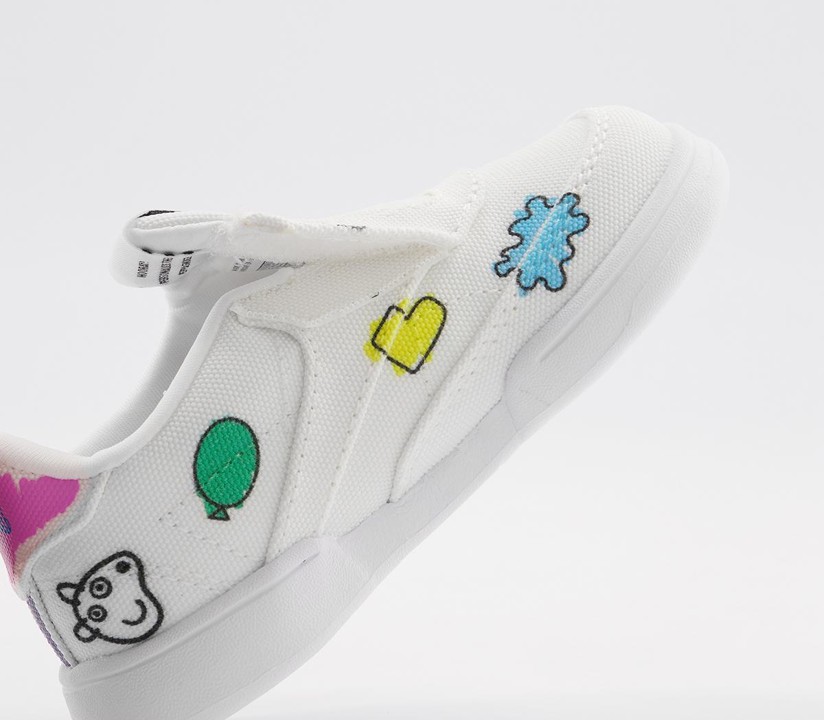 Reebok Club C Slip On III Trainers Reebok Club C Slip On III Trainers Peppa Pig White Multi