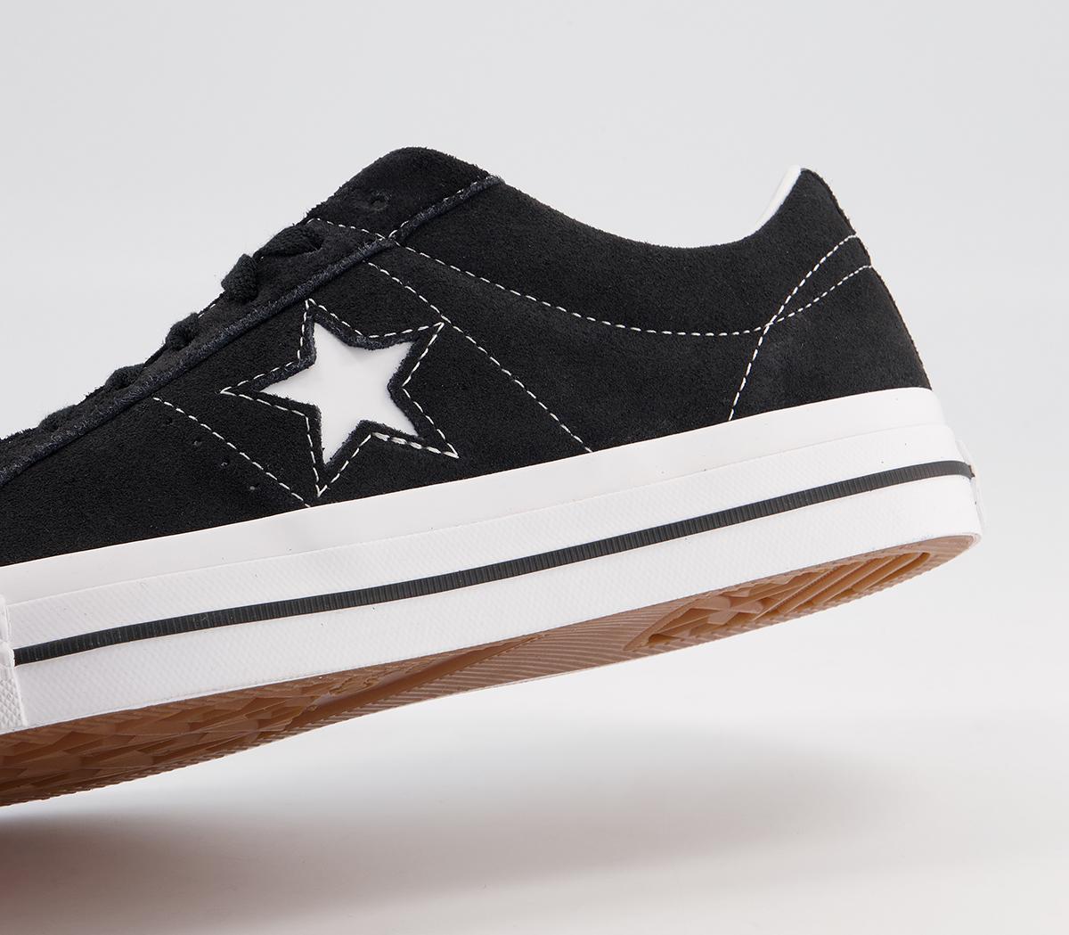 Converse One Star Pro Trainers Converse One Star Pro Trainers Black Black White