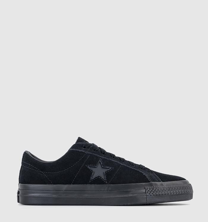 Converse One Star Pro Trainers Black