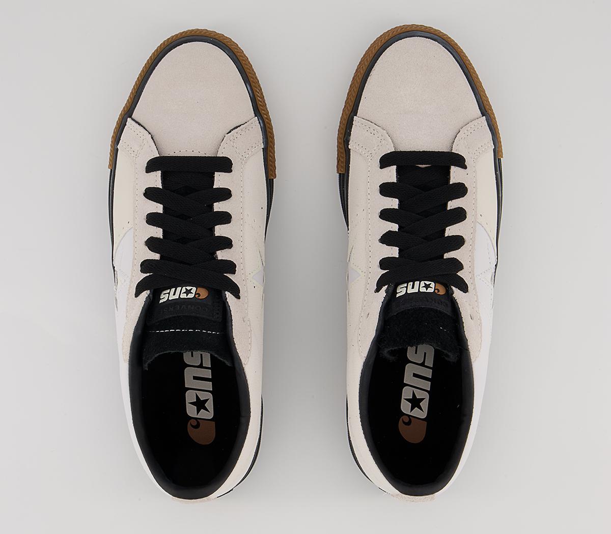 Converse One Star Pro Trainers Converse One Star Pro Trainers Carhartt Wip White Black Gum Honey