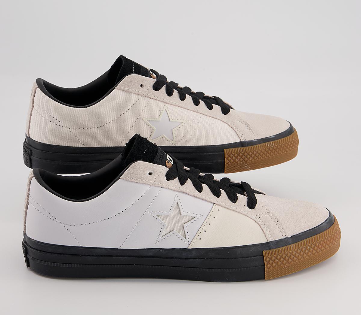 Converse One Star Pro Trainers Converse One Star Pro Trainers Carhartt Wip White Black Gum Honey