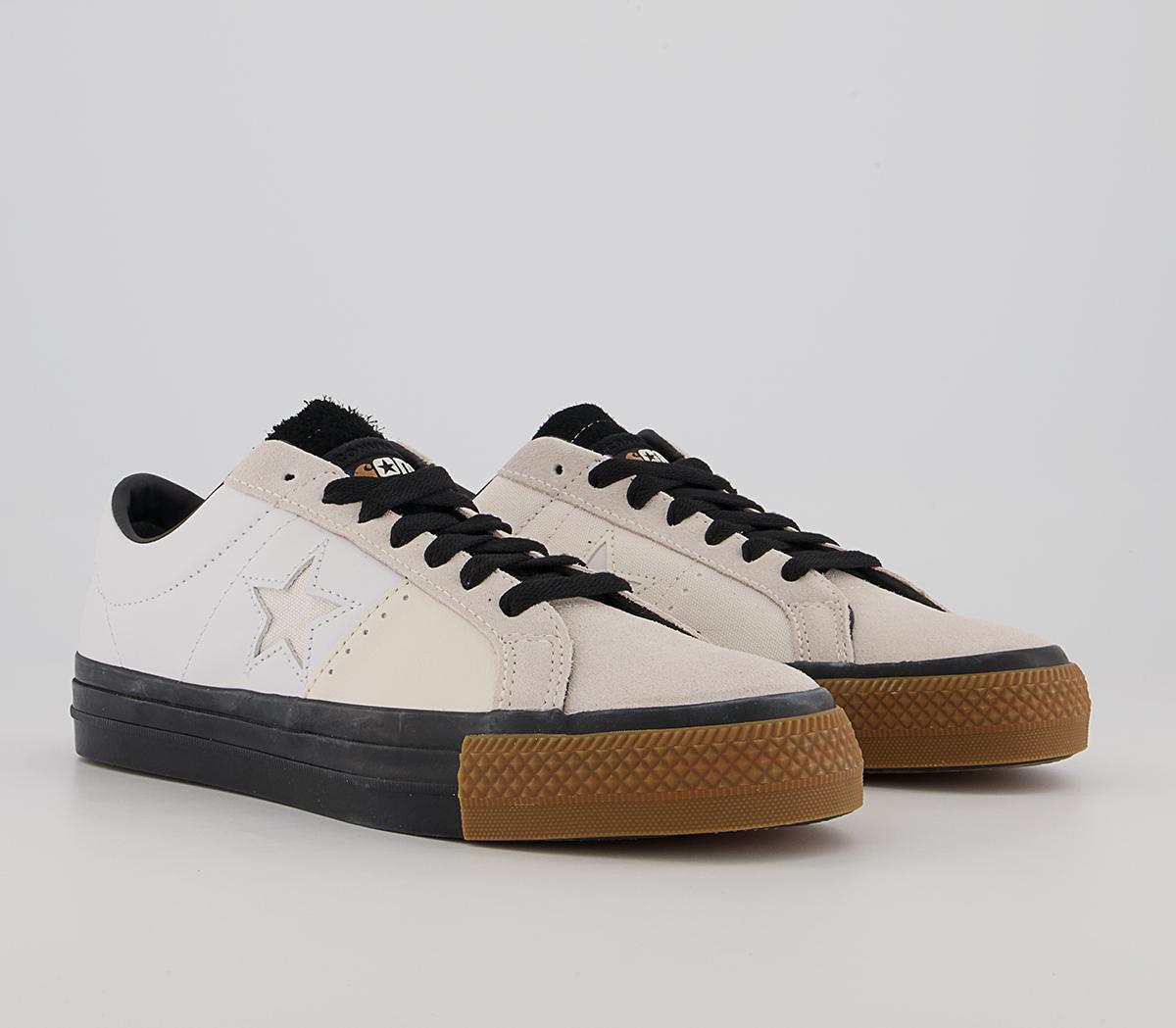 Converse One Star Pro Trainers Converse One Star Pro Trainers Carhartt Wip White Black Gum Honey
