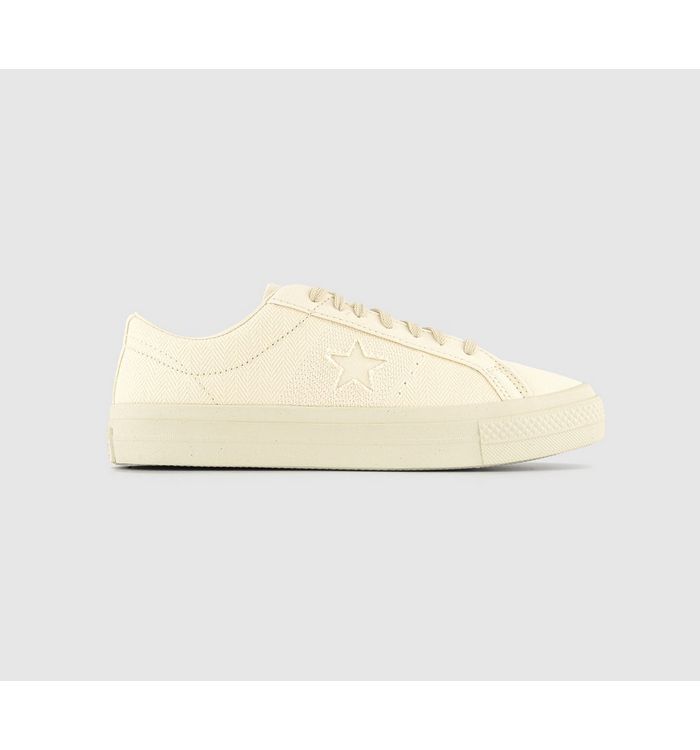 Converse One Star Pro Trainers Off White Renew